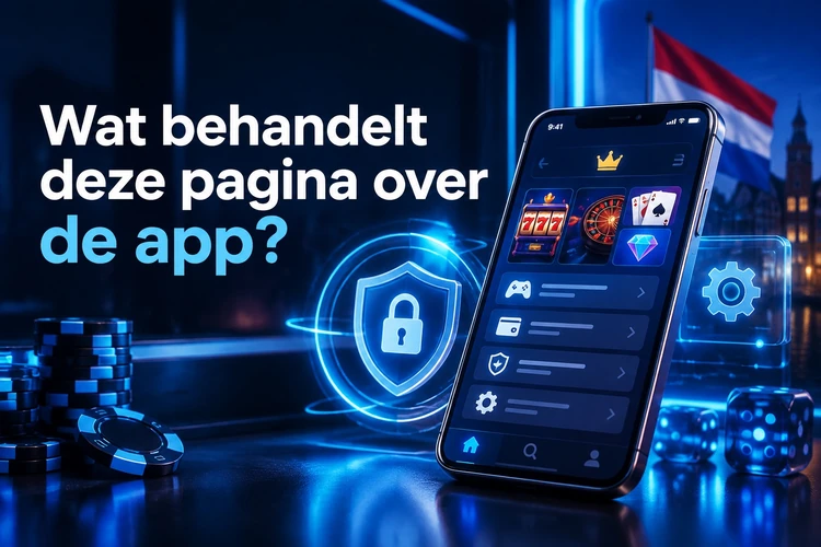 Wat behandelt deze pagina over de app?