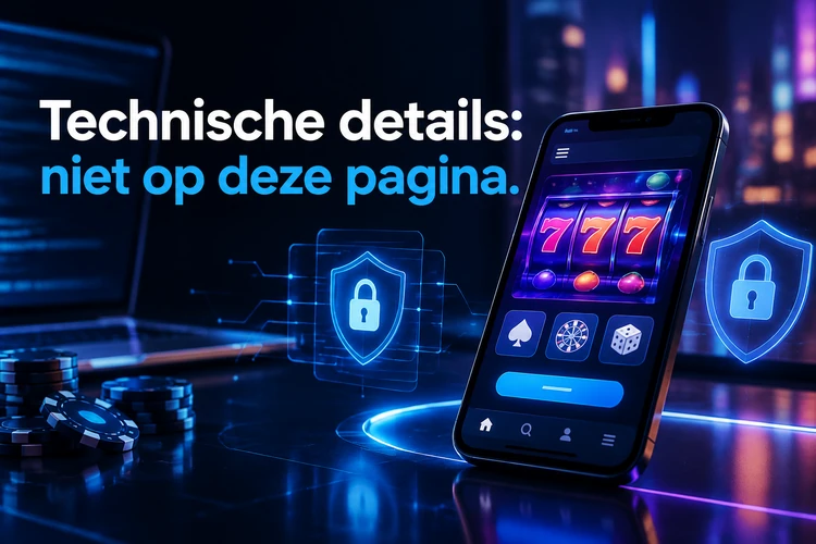Technische details: niet op deze pagina